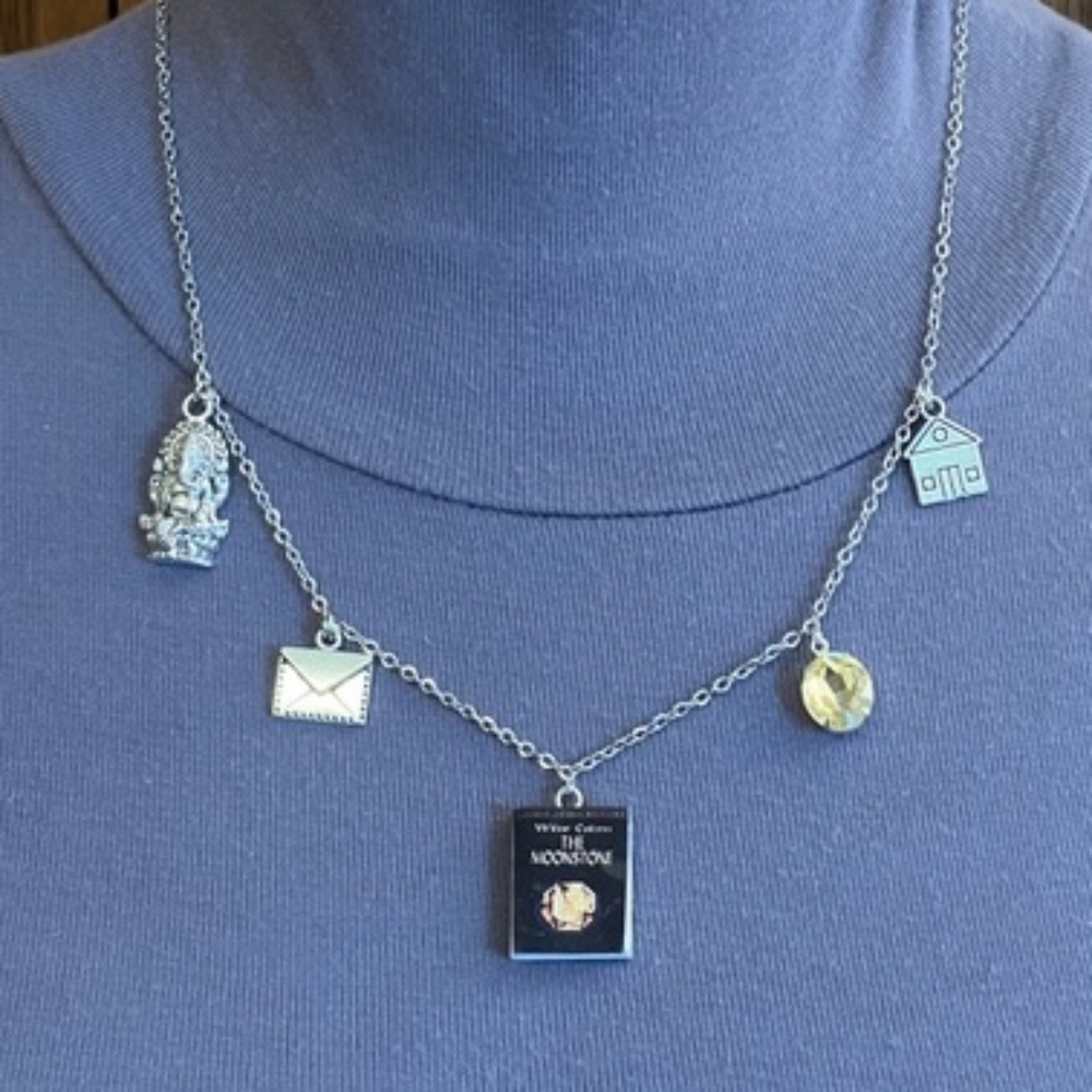 The Moonstone by Wilkie Collins Handmade Literature Victorian Mystery Necklace